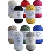 25 Gram Mini Cotton Serisi%100 Pamuk &Ouml;rg&uuml; İpi 10 Renk Punch ve Amigurumi İpi