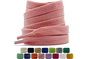 Dafannis 2 pary bawełna sznurowadeł, 9 mm płaskie szerokie odporne na rozdarcia sznurowadła do trampek, butów sportowych, buty treningowe, sznurowadła zamienne premium