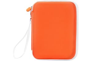 ProCase Futerał do przenoszenia kart Yoto z 80 kieszeniami do przechowywania, przenośny organizer dla dzieci, gracz Yoto i mini karty z zapięciem na zamek błyskawiczny, pomarańczowy, Tradycyjny