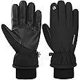 coskefy Thermal Gloves, -20℉ Coldproof Touchscreen Ski Gloves Waterproof Winter 3M Thinsulate Snow Mitten for Walking Hiking