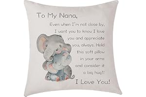 AMZKWY Nana Gifts From Granddaughter Grandson Cushion Cover Throw Pillow Cover Gift To Nana Birthday