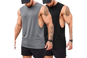 COOFANDY Men's Gym Tank Tops Bodybuilding Muscle Vest Workout Summer Fitness Sleeveless T Shirt