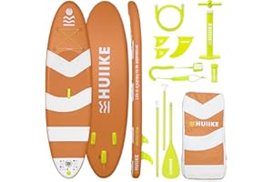 HUIIKE Tavola Sup Gonfiabile Adulti con Accessori Inclusi, Pagaia, Pinne, Pompa. Stand Up Paddle Board con Grande Stabilità e Resistenza. 305 x 84 x 15 cm, Carico Massimo 130 kg
