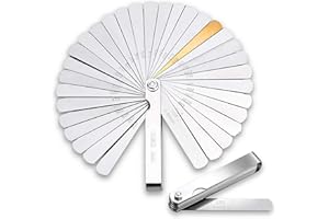 CZ Store Szczelinomierz - Zestaw 32 Listków, 90 mm długości - ✮DOŻYWOTNIA GWARANCJA✮ - Precyzyjny Składany Szczelinomierz Precyzyjny do Dźwigni Zaworowych, Silnika Samochodu, Świec Zapłonowych