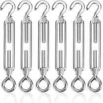 10x Edelstahl Seilspanner M4 - Spannschloss Für Drahtseile & Sonnensegel