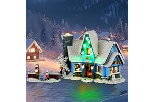 BRIKSMAX Kit luci 2.0 per Lego Santa's Visit - Innovativa illuminazione a LED compatibile con Lego Christmas 10293 - Set Lego non incluso