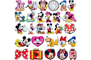 EWRGIJ Croc Charms, Shoe Charms, 28 PCS Shoe Charms for Adults Kids, Anime Charms Shoe Decoration Charms, Cute Mouse Theme Shoe Decoration Charms, Cartoon Shoes Decoration for Party Favours