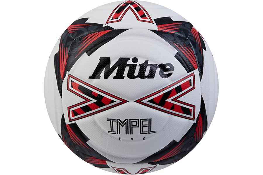 Mitre Impel Evo Football | Durable Training Ball | Hyperseam Technology Football