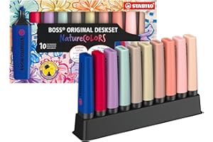 STABILO - Boss Original NatureCOLORS Wildflower zakreślacze - zestaw 10 podkładek