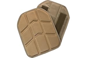 ULIONTAC Eva-Schaumstoff-Pad für Plattenträger innere schützende Taktische Weste Zubehör Ausrüstung weich geformte Pad Klettverschluss Befestigung Licht 2pcs