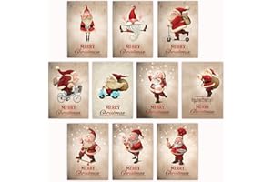 Edition Colibri (11051-95 Lot de 10 cartes de Noël humoristiques avec motifs assortis au format A6 (14,8 x 10,5 cm)