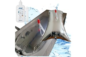‎SUPERFIND24 Superfind24® Wasserbeutel, Wassersack, 220 Liter Prepper Wasser Notfallvorsorge Set für die Badewanne inkl. Agualeve Wasserdesinfektion.