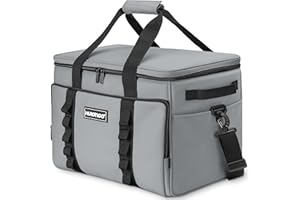 Hulongo Cool Bag 30L Insulated Cooler Bag Waterproof Picnic Thermal Bag For Camping, Travel, Grocery Shopping & Fishing