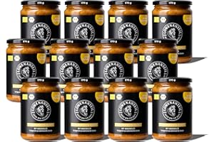 Löwenanteil - Bio Eintopf "KICHERERBSEN-CURRY" - 570g Glas mit cremiger Kokosmilch & Hanfsamen - ohne Zuckerzusatz und Glutenfrei - gesundes Fertiggericht mit viel Protein - Menge: 12