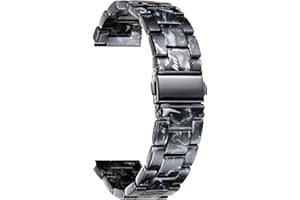BINLUN Bracelet de Montre en Résine pour Dame Homme 12mm 14mm 16mm 18mm 20mm 22mm, Bracelet de Remplacement Boucle Déployante Dégagement Rapide pour Montre Connectée, 14 Couleurs Léger Mode Band
