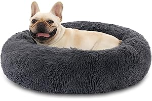 KFNIRE Cuccia Cane Gatto Rotondo da Ciambella Soffice Pelliccia Sintetica di Peluche Letto Per Cani e Gatti [XL, Ø70 cm] Cuccia per Cane Gatto con Fondo Resistente All'acqua e Antiscivolo