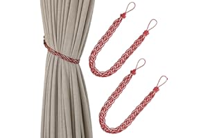 VANKRA Cordino fermatende lavorato a maglia a mano, con accessori Rosso vinaccia