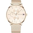 Tommy Hilfiger Orologio Analogico Multifunzione al Quarzo da Donna con Cinturino