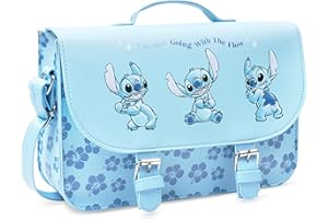 Disney Stitch Sac Bandoulière Fille et Ado, Sacs Bandoulière Réglable