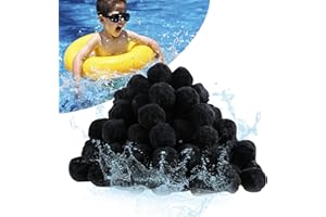 everfarel Bolas de Filtro de 1400g, Bolas de Filtro para Filtro de Arena, Capacidad de 50 kg de Arena de Filtro, Repuesto para Sistemas de filtración de Arena para filtración, Piscina, Acuario