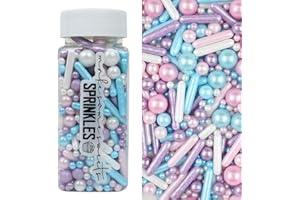 MS GOOD MakeSomeSweets BARBI CAKE Sprinkles - Decorazioni per Torte Commestibili, Vegano, Alta Qualità (100g)