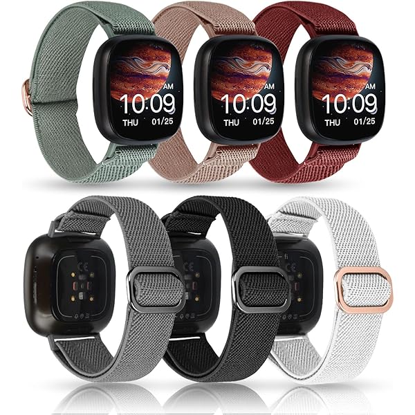 Wanme Confezione da 4 cinturini compatibili con Fitbit Versa