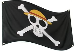 PAPAPANDA Bandera de One Piece pirata Anime Ruffy Luffy