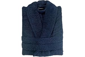 Slumber Nights Cotton Terry Towelling Bathrobe Unisex Dressing Gown Men Women Super Absorbent