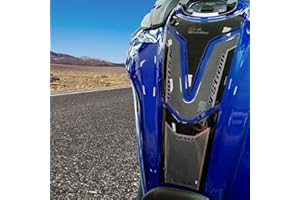 Resin Bike Motorcycle 3D Stickers Compatible with Suzuki V-Strom 650 XT ABS 2020-2021 Black and Blue. Fuel Tank Protection from Bumps and Scratches. Resin Stickers - Gadget Moto