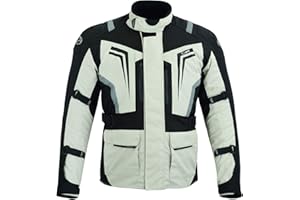 Jet Kurtka motocyklowa męska tekstylna wodoodporna pancerne odblaskowe kieszenie magnetyczne STORMER