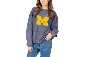 chicka-d NCAA womens Corded Crew Pullover