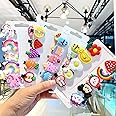 Saavi Beauty Products Mini Emoji Cartoon Hair Clips Set For Kids And Girls, Cute Smiley Design Hair Accessories For Toddler | Barrettes With Multi Design (Multicolour, Pack Of 20, Assorted)