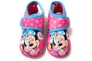 REQUETEGUAY URBAN RU Scarpe Minnie Mouse di Estar da Casa | Scarpe Disney Minnie Mouse Bambine Pantofole Mezzo Stivale | Scarpe da bambine Minnie Mouse Disney