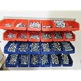 1,830 PIECE M8, M10, & M12 NUT + BOLT + WASHER WORKSHOP ASSORTMENT Plastic Bins