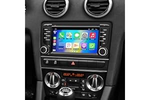 INEXACCESSORIES 2+32GB Autoradio für Audi A3 S3 RS3 2003-2012 mit Wireless Carplay & Android Auto, Android 13 7 Zoll IPS Autoradio mit GPS Sprachsteuerung SWC Rückfahrkamera Bluetooth 5.2 Freisprecheinrichtung WiFi