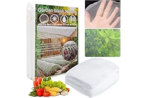 SHENGRUILI Siatka chroniąca przed owadami, 2,5 x 15 m, siatka chroniąca rośliny, warzywa, siatka ochronna na kwiaty, siatka ogrodowa, siatka przeciw owadom, siatka o drobnych oczkach, 2,5 x 15 m