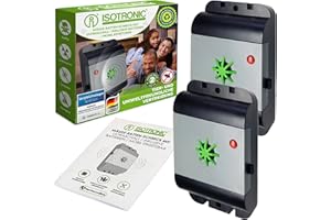 ISOTRONIC Odstraszacz myszy / szczurów z ultradźwiękami, zwycięzca testu, elektroniczny odstraszacz szkodników do domu, piwnicy, ogrodu, odstraszacz myszy i szczurów, bez chemikaliów i pułapki na