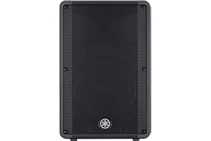 Yamaha DBR15 – Aktiver Lautsprecher mit glasklarem Sound und kraftvollem Bass – Einfach zu transportieren – 15" Tieftöner in Schwarz