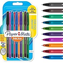 Paper Mate InkJoy 100 Kugelschreiber – 4er-Pack Blau, 1,0 Mm, Dreieckiger Schaft, Ultraweiche Tinte
