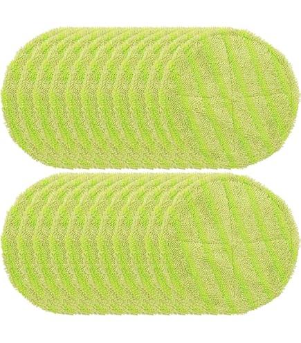 KEEPOW Lot De 4 Tampons De Nettoyage En Microfibre Pour Balai à Franges – Tampons De Rechange