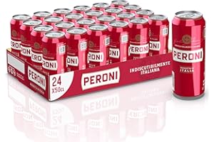 Peroni Birra Lattina, Cassa Birra con 24 Birre in Lattina da 50 cl, Birra Lager con Malto 100% Italiano dal Gusto Moderatamente Amaro, Gradazione Alcolica 4.7% Vol