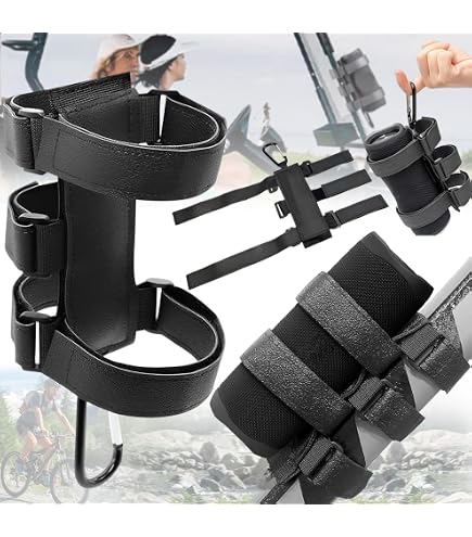 Porte-bidon Vélo Universel En PU - Réglable, Antidérapant, Pour Guidon, Poussette, Fauteuil Roulant