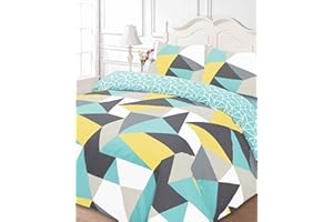 Dreamscene – Funky forme Set di biancheria da letto, Multicolore – Single