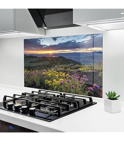 Crédence En Verre Trempé Résistant à La Chaleur Renforcé Décoratif 125