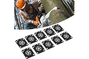 Les-Theresa 10PCS/Set Parti del carburatore Motosega Guarnizione della Membrana del carburatore Set Adatto per ZAMA180