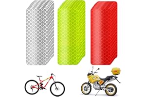 Aiyorse 30 sztuk naklejek odblaskowych o wysokiej widoczności, wodoodporne paski odblaskowe, na rower, motocykl, odzież, kask, 3 x 8 cm