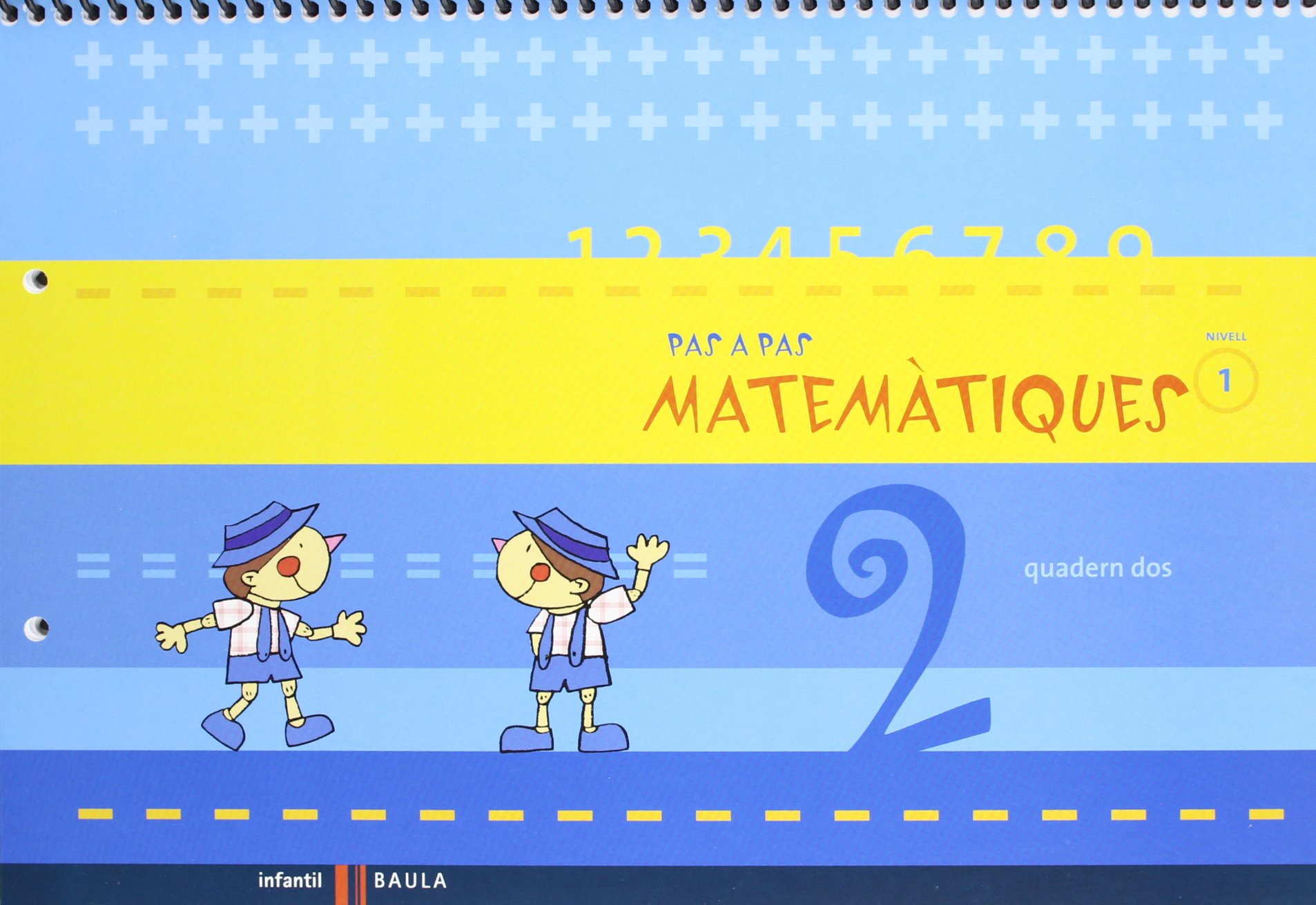 Quadern dos Pas a Pas Matemàtiques nivell 1 Cicle Infantil