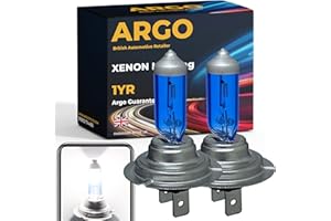 Argo H7 Headlight Bulb 55w Xenon White 6000k 12v H7 477 Car Headlight Bulb High Low Dipped Main Beam Headlamp Bright Fog Car Light Bulbs 499 PX26D Headlight Bulbs