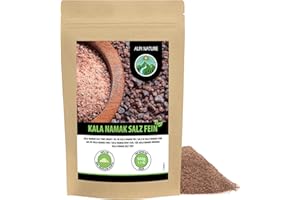 Alpi Nature Sale Kala Namak Finemente Macinato 500g, Sale Naturale Nero di Roccia Kala Namak