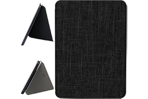 ZhaoCo Funda para 7'' Kindle Colorsoft Signature Edition 2024 / Kindle Paperwhite 2024 / Kindle Paperwhite Signature Edition 2024, Folio del Libro Cover Protectora Inteligente (Tela Negra)